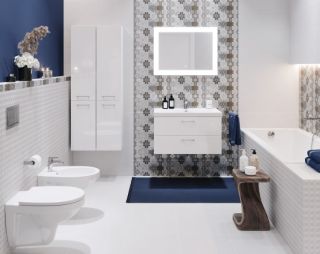 Акриловая ванна Cersanit LORENA 140x70